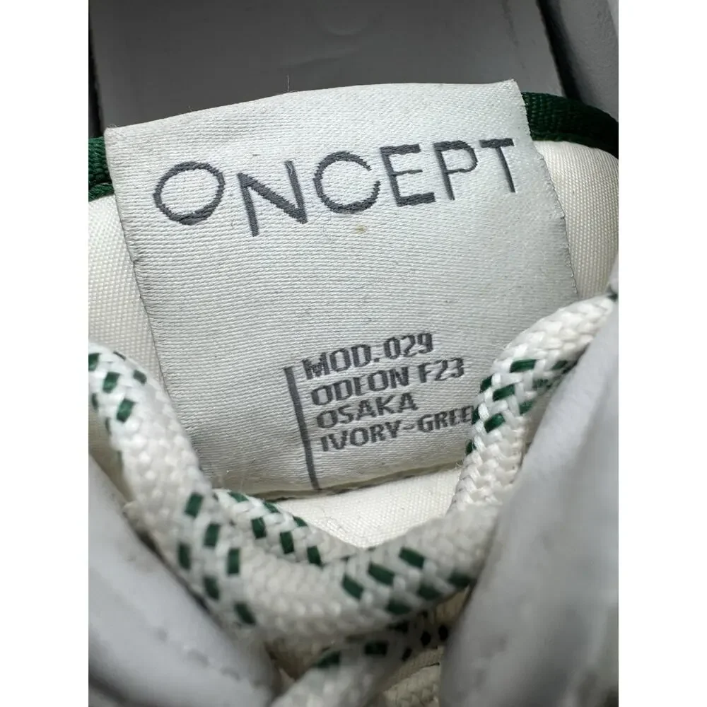 Oncept Osaka Sneakers Ivory Green Shockwave Women’s Size 7.5